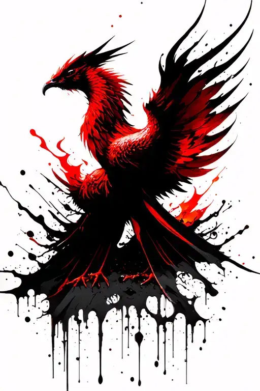 Fire Phoenix Which Is Reborn From Its Ashes