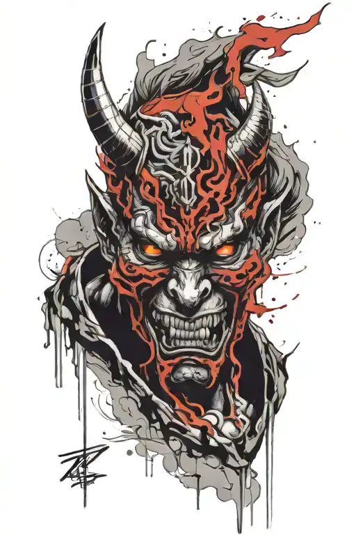 Demon Oni Mask