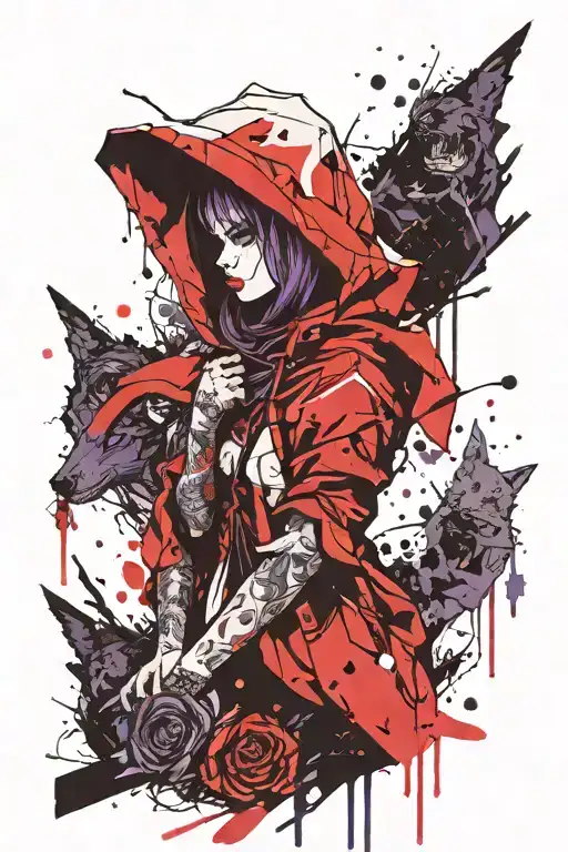 Little Red Riding Hood Purple
