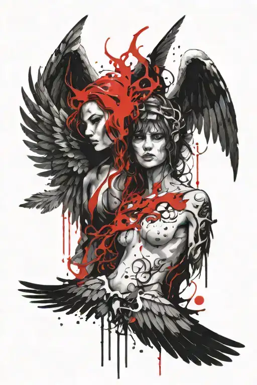 Angel And Devil Wings