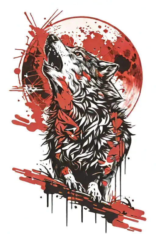 Wolf Howling At The Moon
