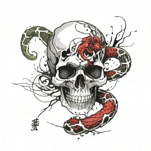 Skull And Snake
