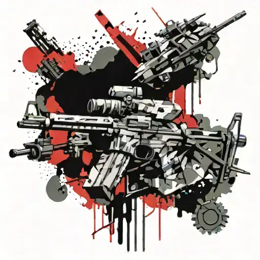 Military French Engineering Regiment In The Background