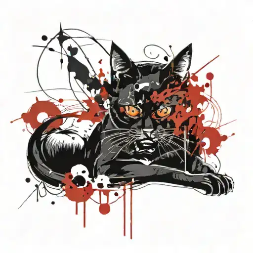 Black Cat And Hear Ace Card