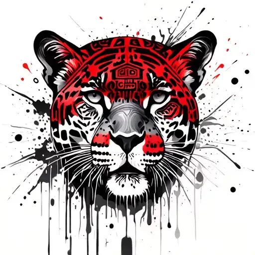 Aztec Calendar With Jaguar