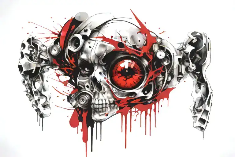 Skull In Woman's Eye