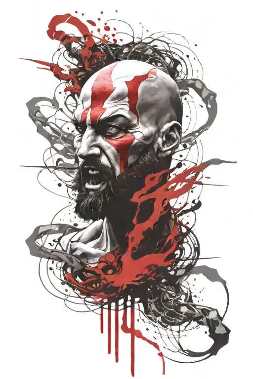 Kratos God Of War Fighting Medusa