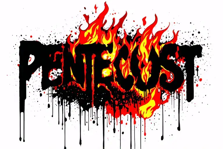 Pentecost With Fire At The Top