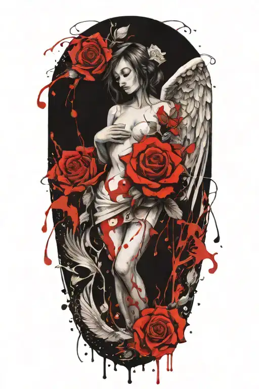 Angel Forever Eternally Yours And Roses