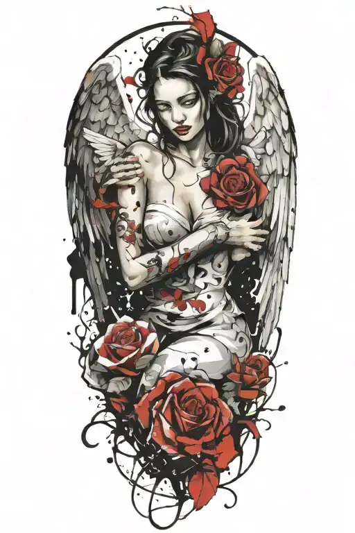 Angel Forever Eternally Yours And Roses