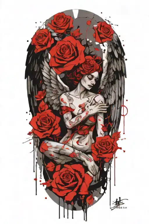 Angel Forever Eternally Yours And Roses