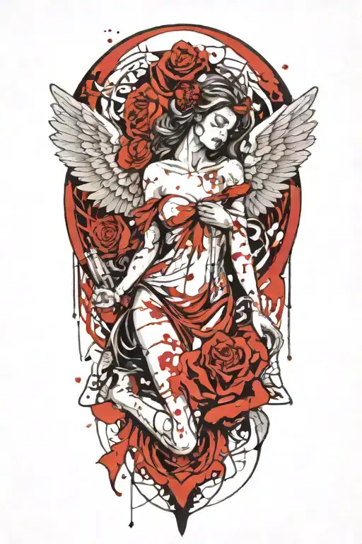 Angel Forever Eternally Yours And Roses