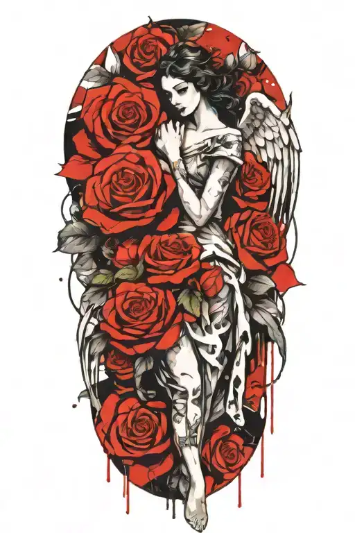 Angel Forever Eternally Yours And Roses