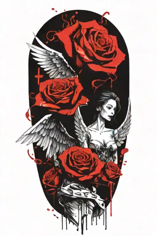 Angel Forever Eternally Yours And Roses