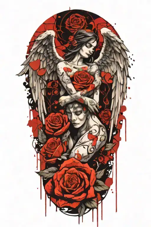 Angel Forever Eternally Yours And Roses