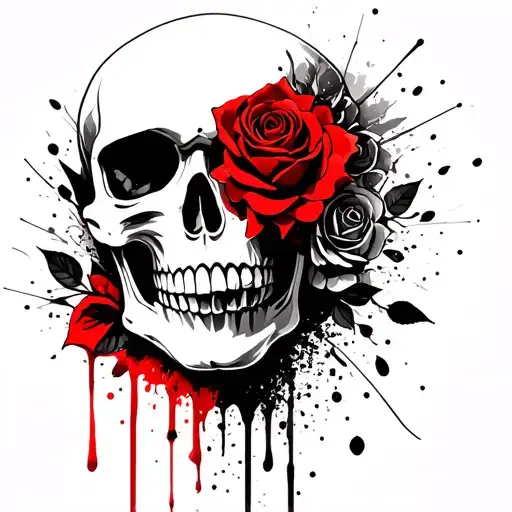 Skull And Roses