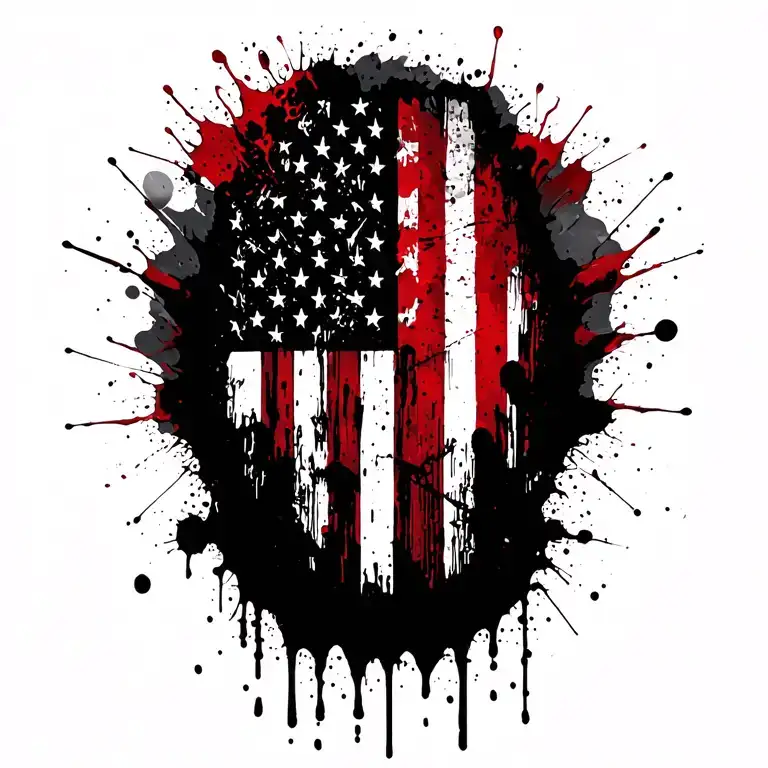 Distressed American Flag