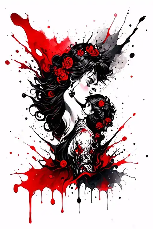 Beauty And The Beast Sleeve Ratio In Dark Fantasy Style