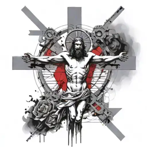 Detailed Jesus On The Cross