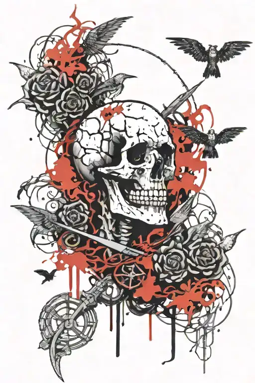 Deathcore Music Tattoo Lorna Shore Reaper Bad Omens Thorns