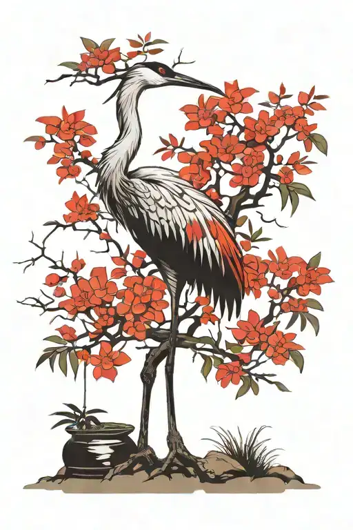 Crane Bonsai Tree Growing