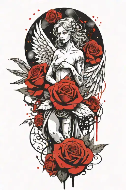 Angel Forever Eternally Yours And Roses