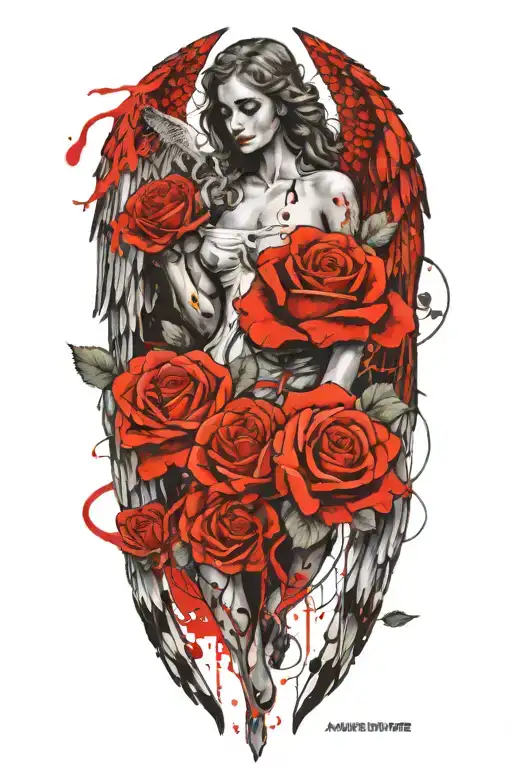 Angel Forever Eternally Yours And Roses