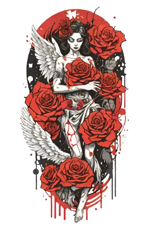 Angel Forever Eternally Yours And Roses