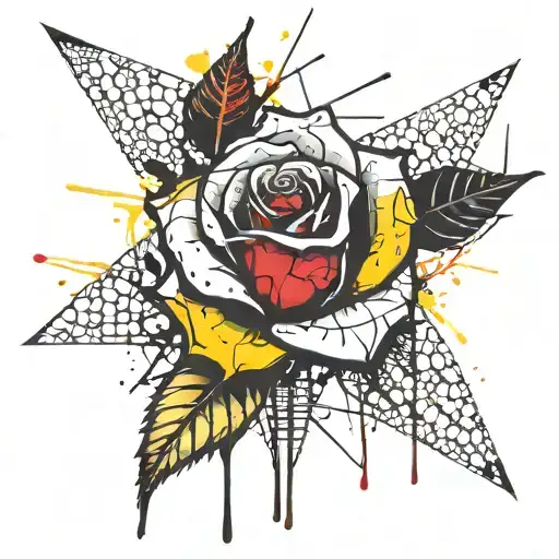 Yellow Rose Stencil