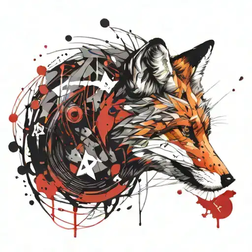 Fox With Circle And More Shadow