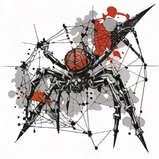 Libra Symbol Spider Web