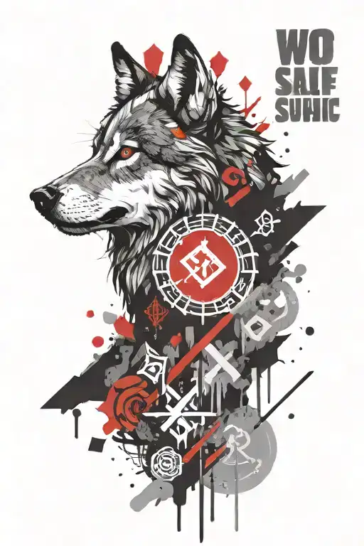 Wolf Slavic Runes
