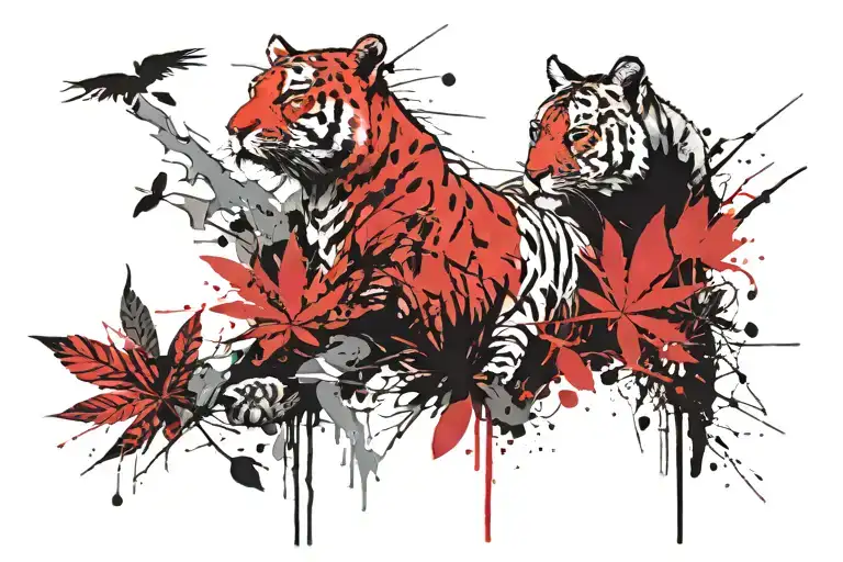 Jungle Leaves Animal