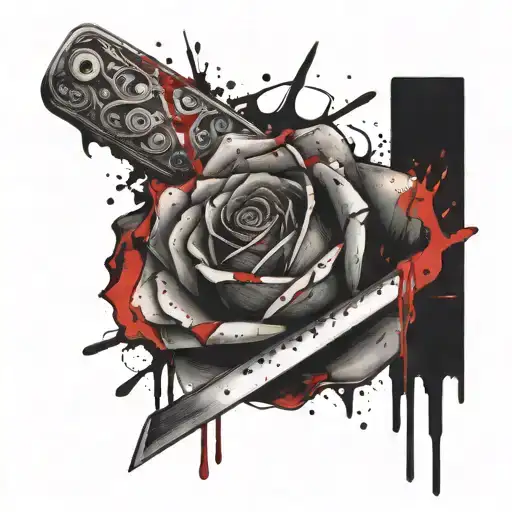 Rose And Straight Razor