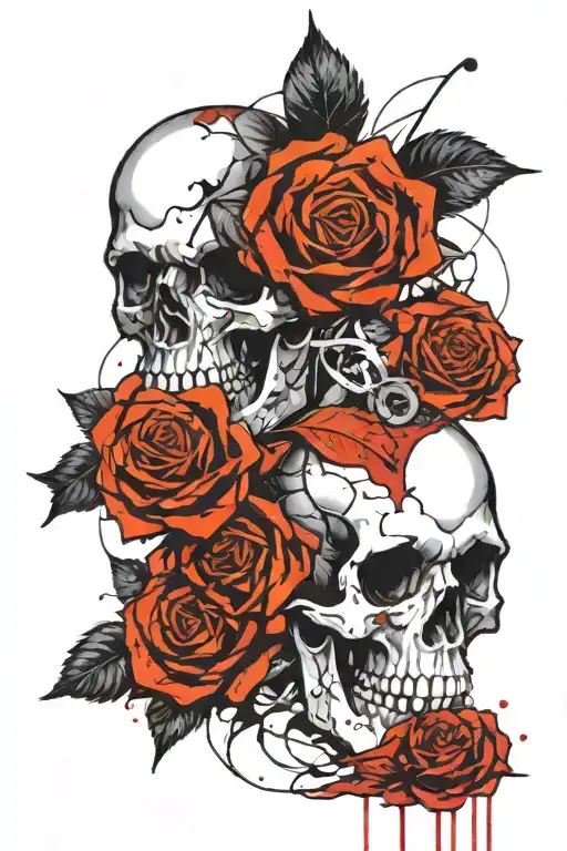 Skull And Roses