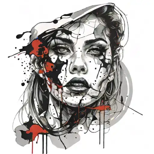 Scary And Creepy Image Of A Very Beautiful Informal Girl