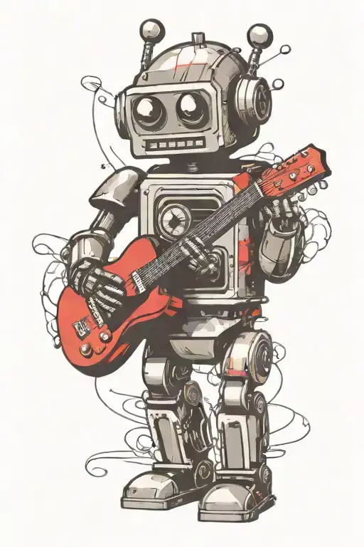 Robot Playing Guitar