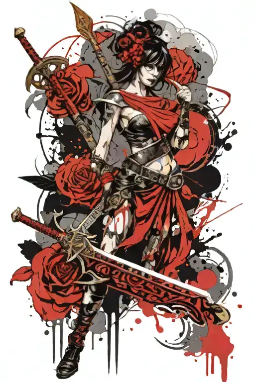 Athena With Sword And Scale