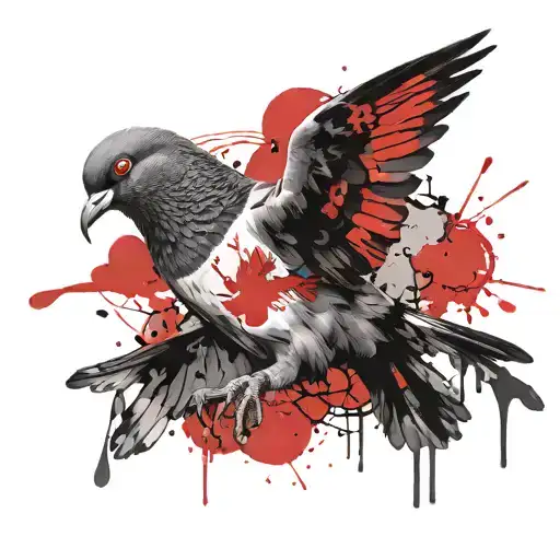 Pigeon With Blue Eyes