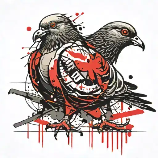 Pigeon With Band On Its Foot