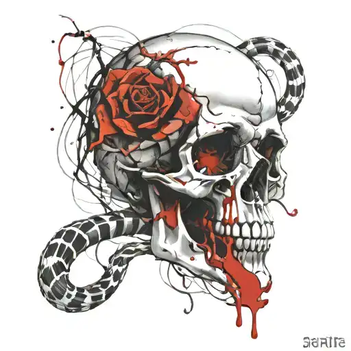 Skull And Snake Wrapping