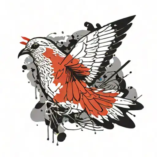 Dove And Pigeon Together