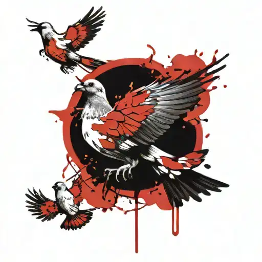 Dove And Pigeon Together