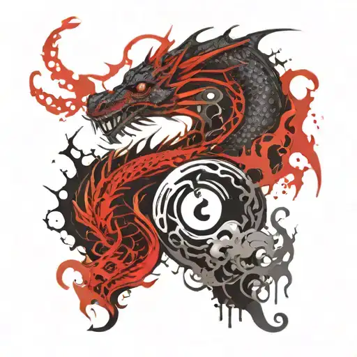 Dragon And Yin Yang