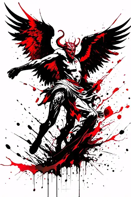 Demon Fighting Angel Who Is Winning