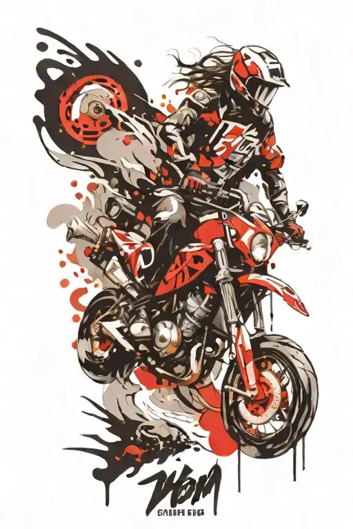 Mom Dad Flying Motorbike