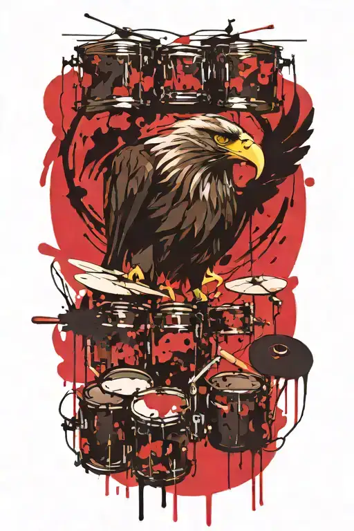 Drumkit And Eagle