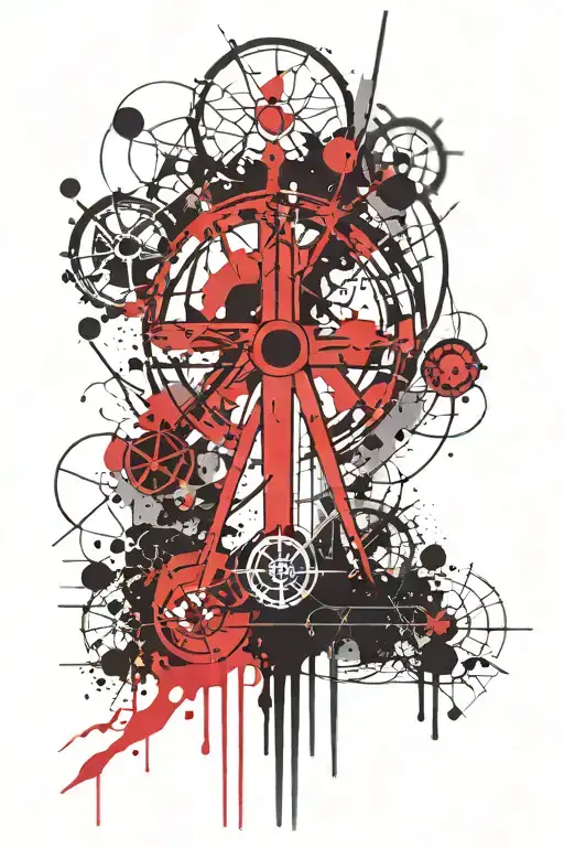 Radiation Symbol And Abstract Sleeve