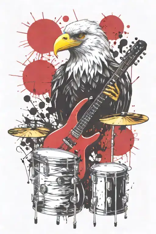 Drumkit And Crow