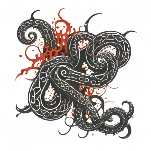 Geometric Interpretation Of A Celtic Knot With Octopus Tentacles